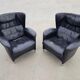 Pair of postmodern armchairs DS-23 by Franz-Josef Schulte for De Sede
