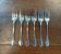 Set of 6 silver-plated cake forks by Ravinet d'Enfert
