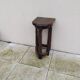 Vintage 80s side table or sofa end table in solid oak