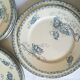12 assiettes terre de fer Sarreguemines