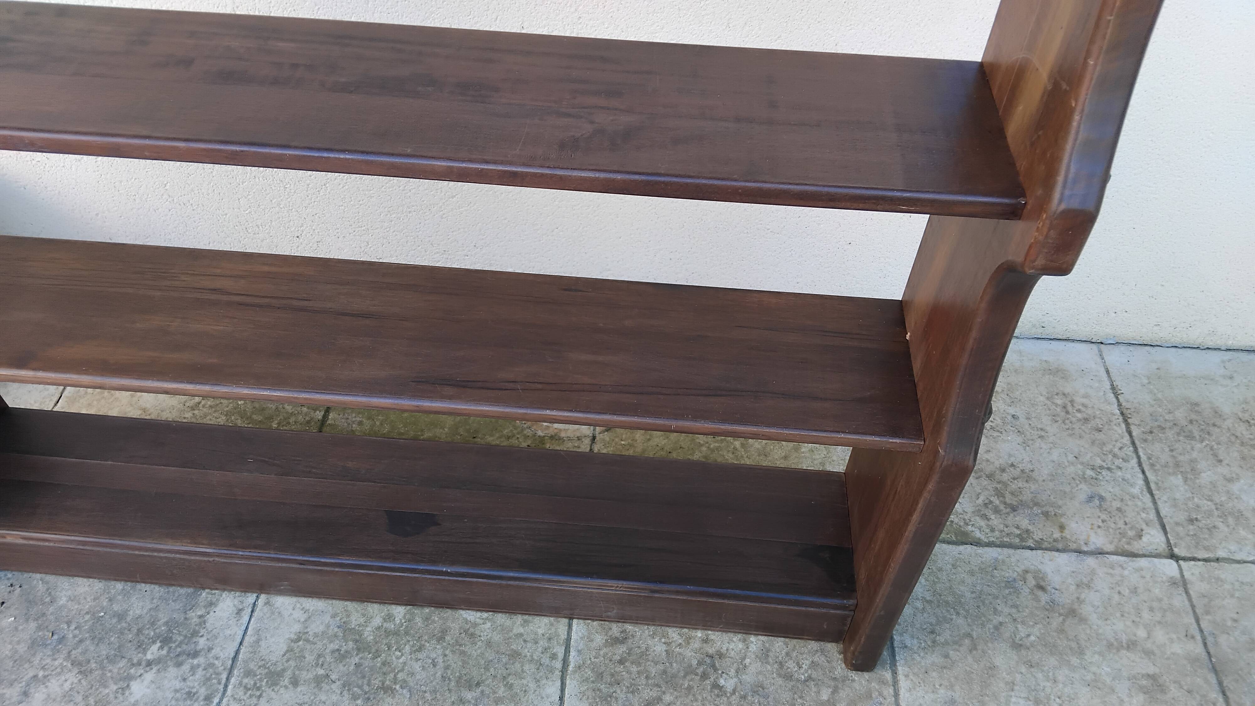 Brutalist design Scandinavian bookshelf Olavi Hänninen vintage