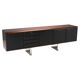 Walnut, metal and leather buffet by Hans von Klier “Il Ponte” for Skipper, 1970s.