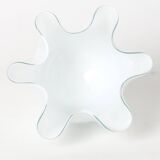 small handkerchief vase in white opaline