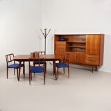 Scandinavian high row in teak