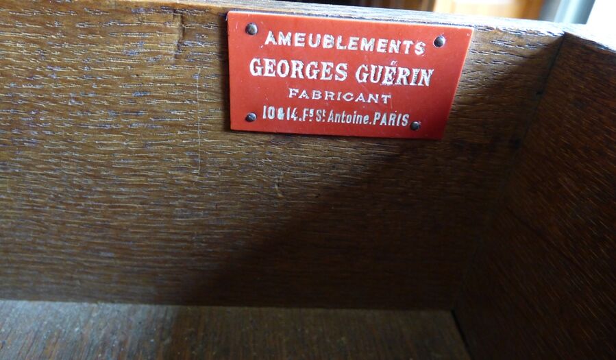 Low cabinet two doors two drawers Henry II style