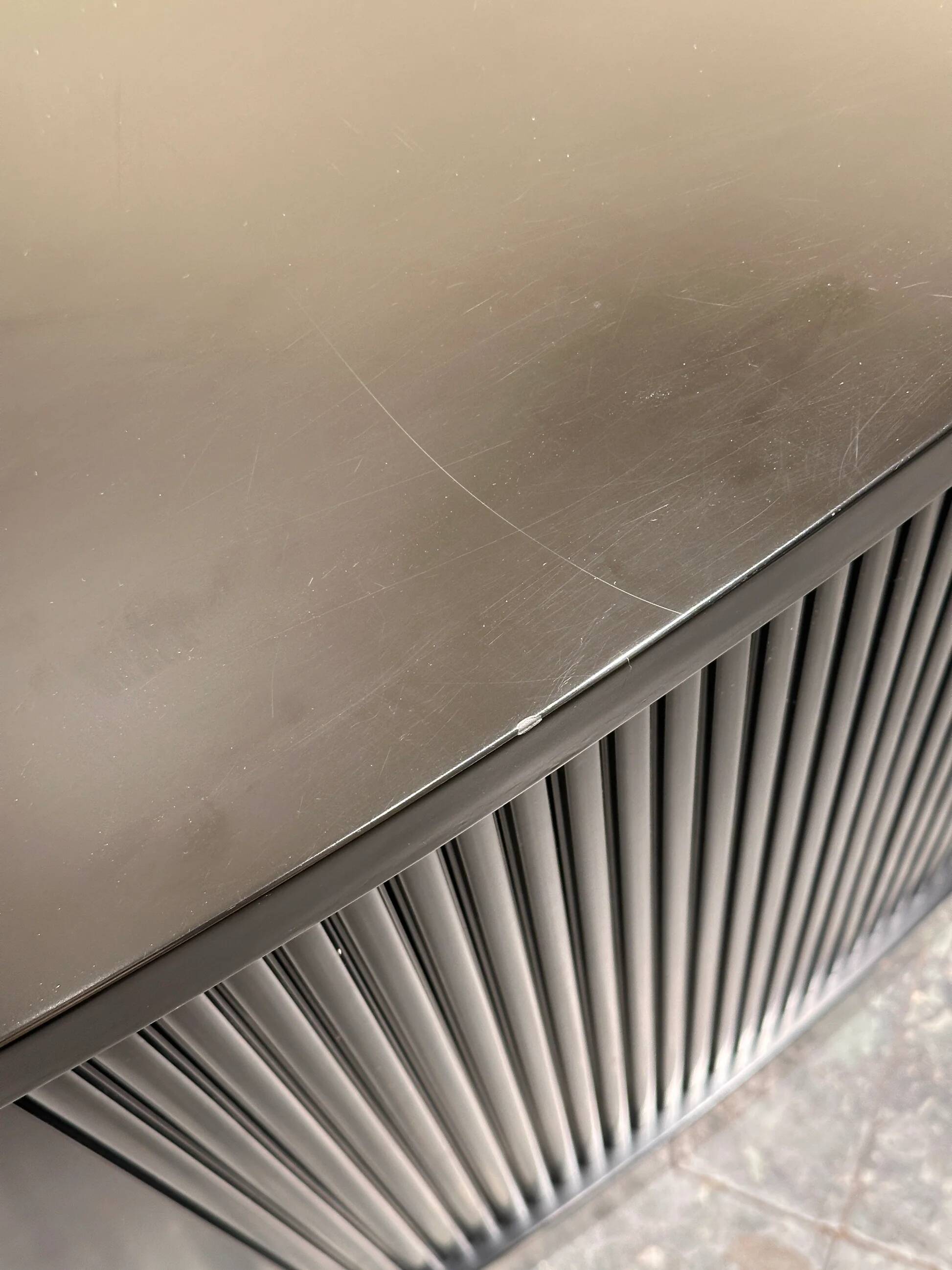 Black 80’s Art Deco style sideboard