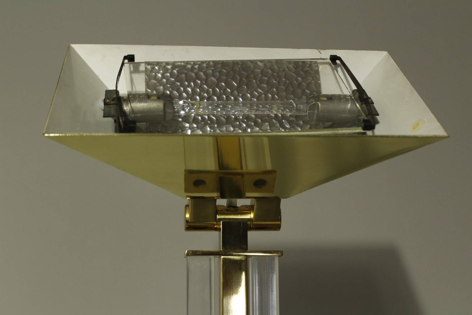 Hollywood Regency Brass Uplighter Floor Lamp by Baulmann, 1980s