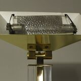 Lampadaire Hollywood Regency en laiton par Baulmann, années 1980