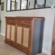 Buffet portes en cannage