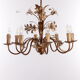 Italian hollywood regency chandelier 1960s
