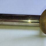 Pair of nickel-plated art deco furnishing handles