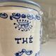 Enamelled ceramic tea jar