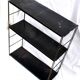 Etagère string moderniste modulable en fer forgé et tôle noir, 1950-1960