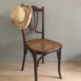 Vintage caned bistro chair