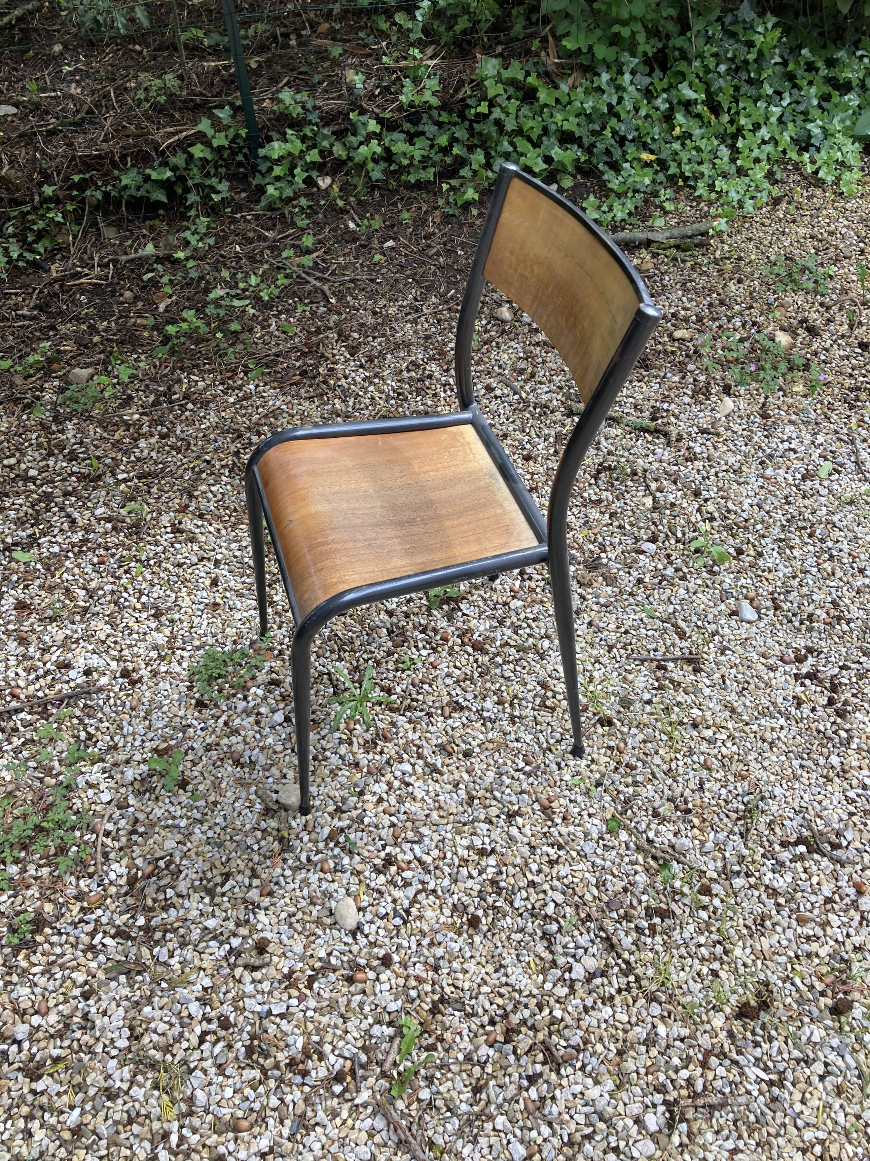 Mullca school chair with spindle legs