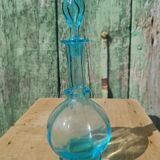 Old blue glass bottle