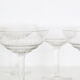 Ensemble de 6 coupes à champagne en cristal gravé