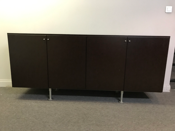 Enfilade, 4 Portes, Finition Wengé