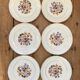 Series of 6 dessert plates