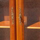 Shallow cherry wood showcase, Louis XV style