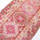 Red & Pink Super Soft Vintage Runner Rug, 91x346Cm
