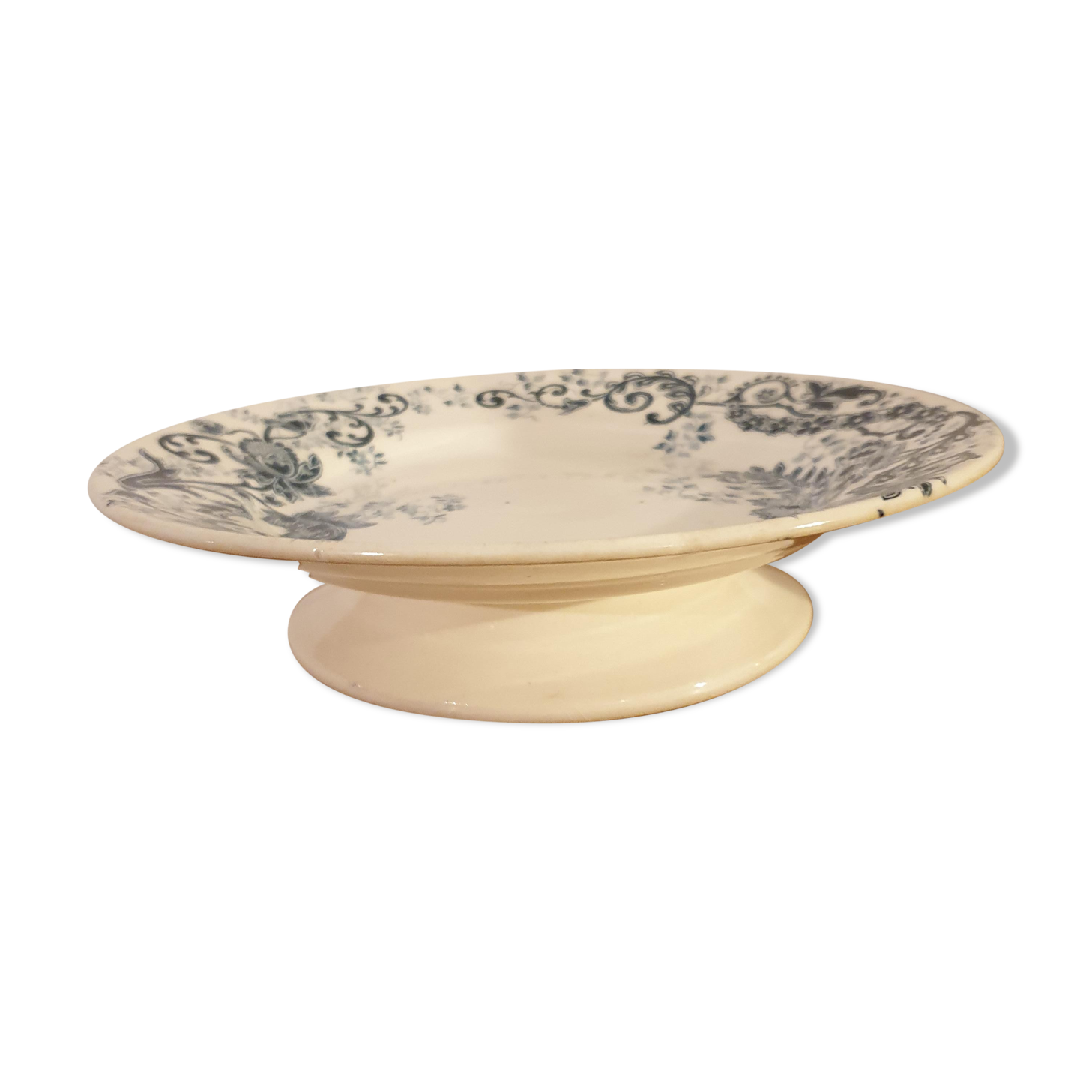 Compotier in earthenware E.Bourgeois