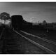 Rajasthan, photograph of a train in backlight