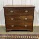 English commode with 3 drawers from the 19th century in mahogany.