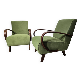 Set of Lounge Chairs by Jindrich Halabala, 1940s