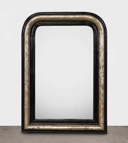 19th C Napoleon III Black Mirror