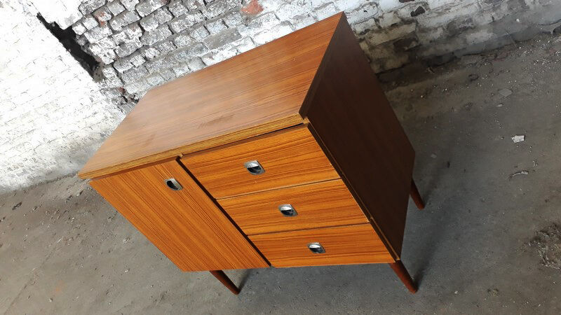 Vintage buffet 1 door 3 drawers