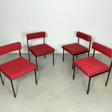 Set of 4 dining chairs by Dieter Wäckerlin for Idealheim 1960