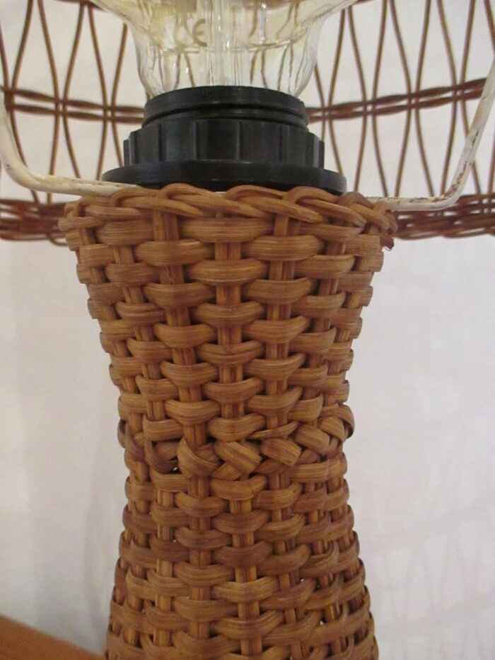 1960 Wicker Lamp