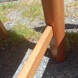 6 solid elm chairs