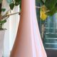 44 cm opaline vase - Pink "nymph's thigh" - 70s