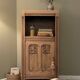 Small Art Deco jam cabinet in carved blonde oak