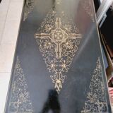 Vintage enfilade chinois laqué avec incrustations
