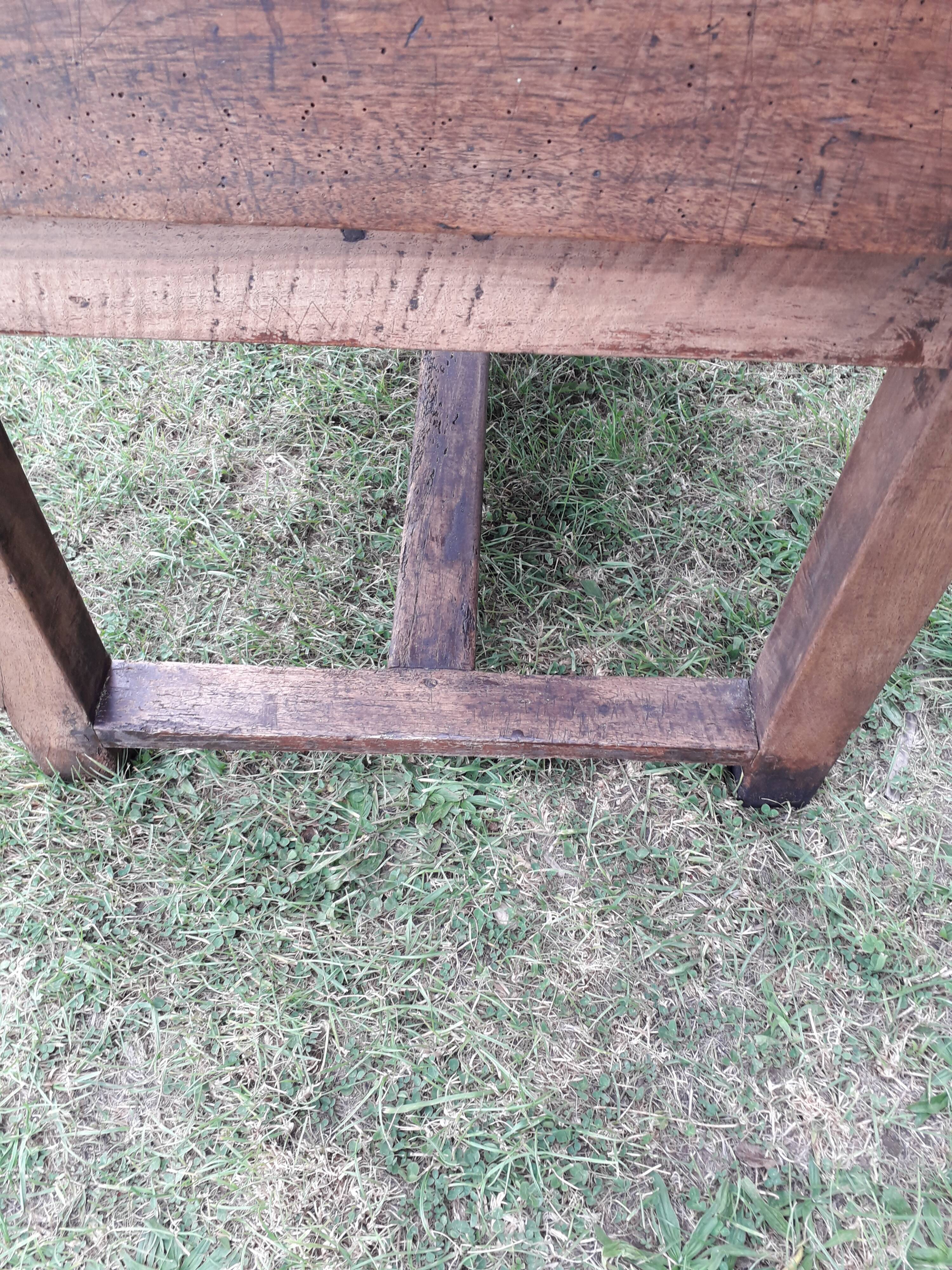 Walnut farmhouse table