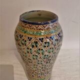Tunisian vase mid-twentieth century. Nabeul. Signature.