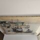 Oil on canvas - Marine, fishing port in a village signed Billings