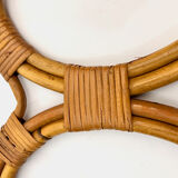 Wall-mounted reed and wicker coat rack by franco albini and franca helg for vittorio bonacina 1958