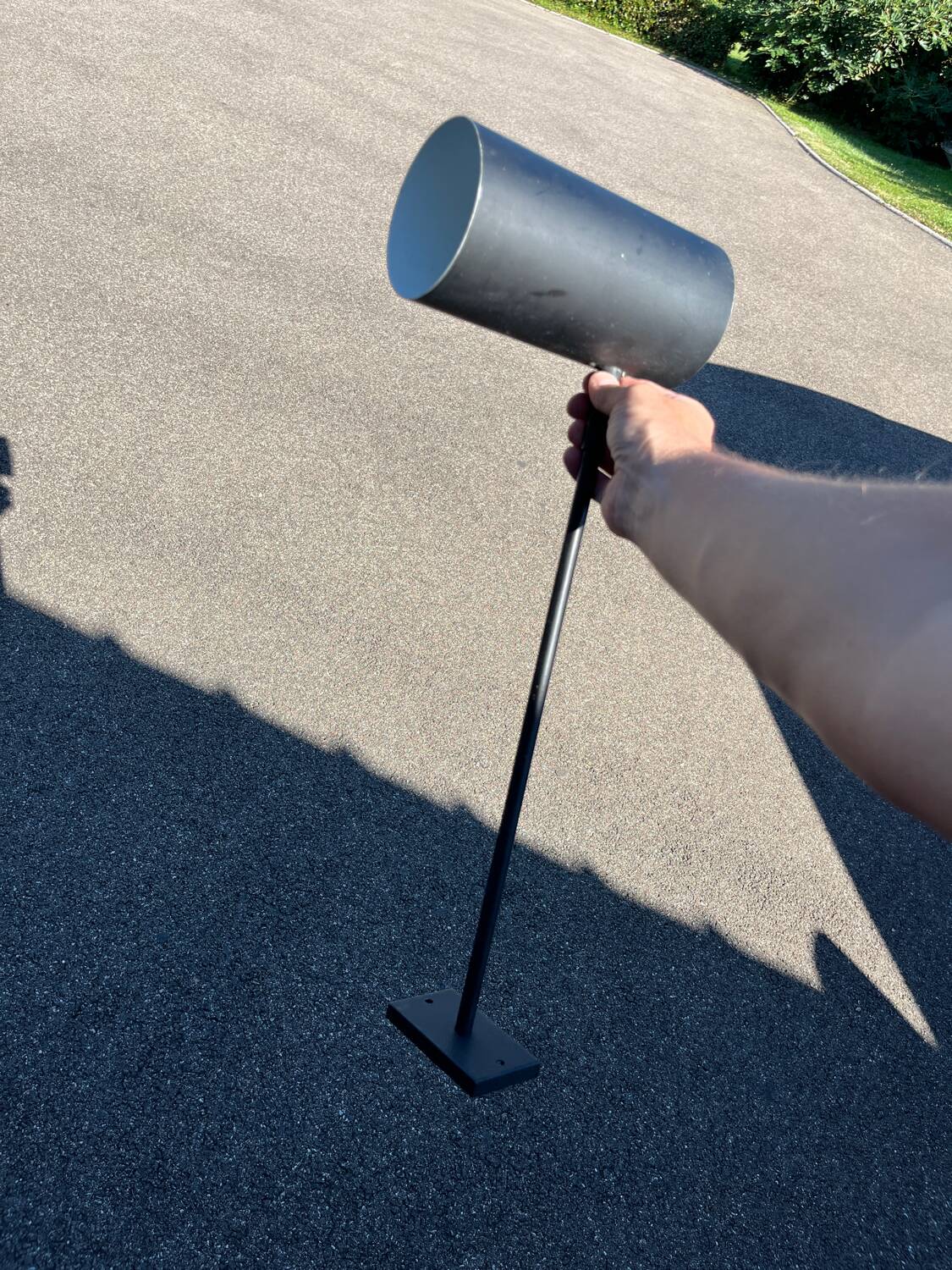 Large Lita tube wall lamp 1970 metal lamp
