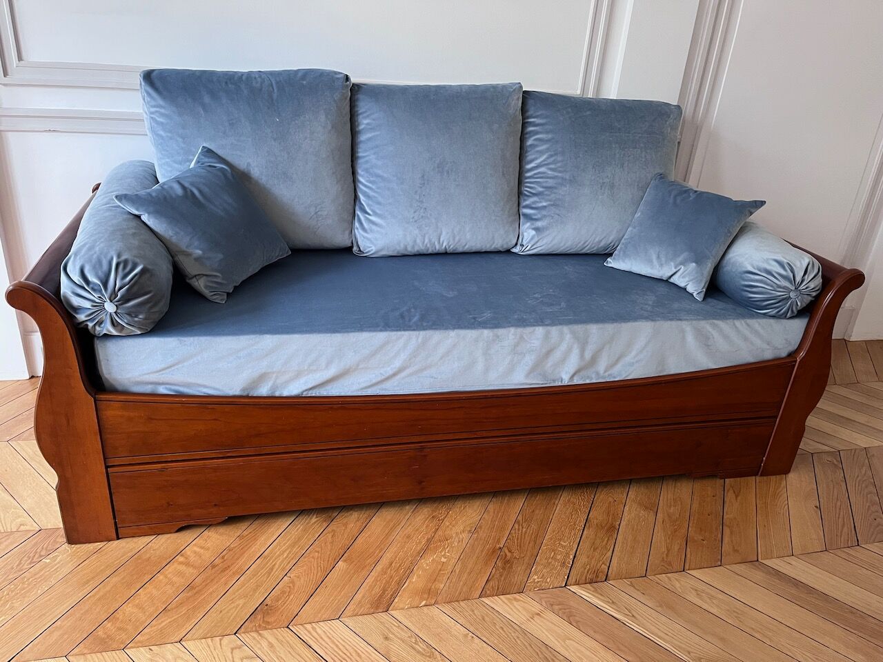 Lit bateau gigogne style Louis Philippe