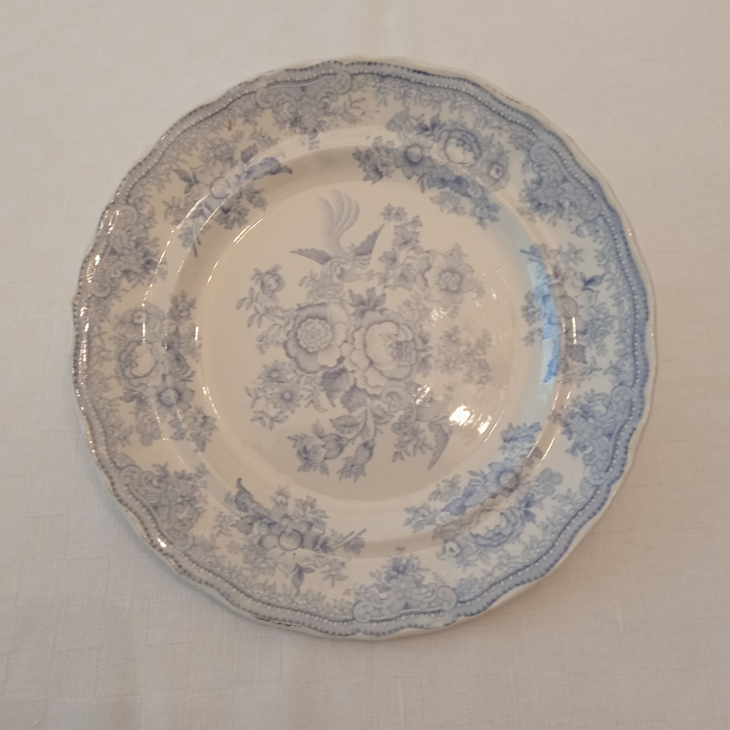 Set of 4 plates in English earthenware