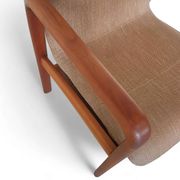 4 x Teak & Fabric Dining Chairs " STUKBAER " from Dyrlund Danmark 1960s