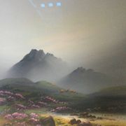 The Highlands. 2 gouaches by Wilfred GATON.