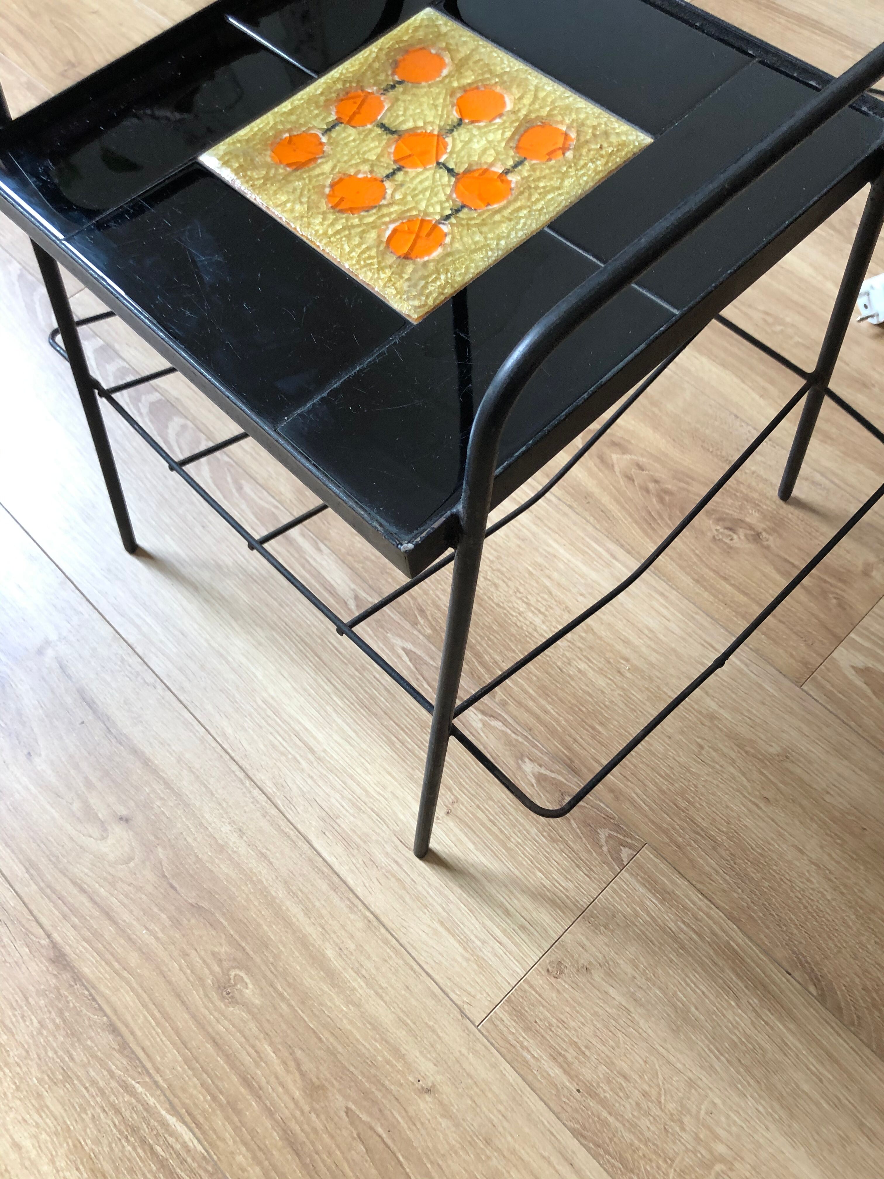 E-reader magazine holder vintage ceramic floor lamp