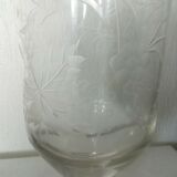 Glass rinses crystal grapes size and grave decor grape vine leaves