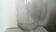 Crystal rinsing glass cut and engraved with a design of vine leaves and grapes.