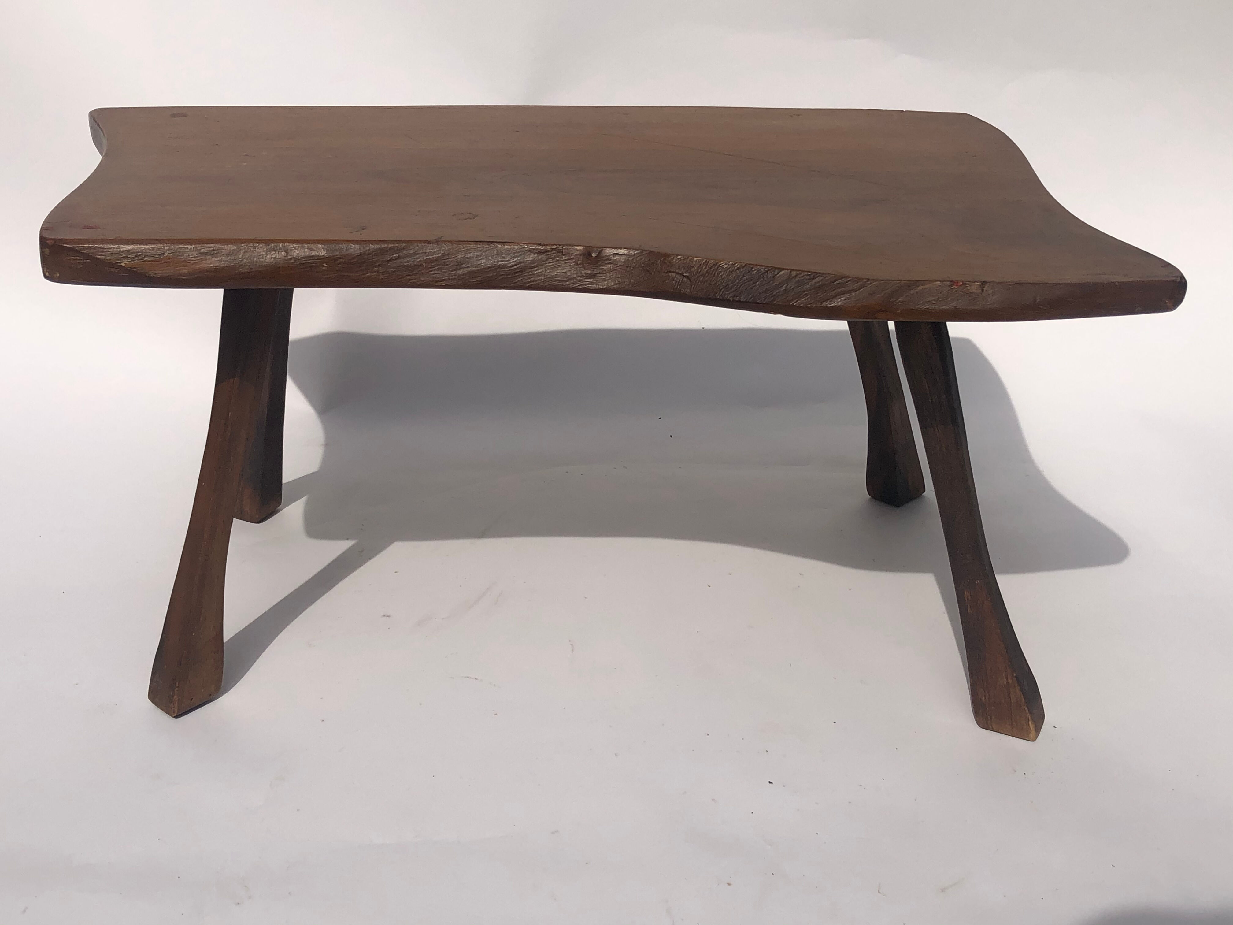 Brutalist Wabi Sabi tree side table, Dutch 1970s